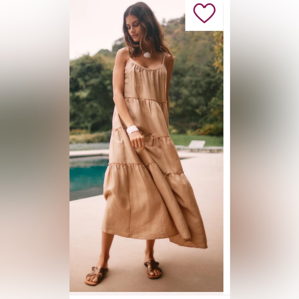 New Eberjey Kesia khaki  maxi dress small